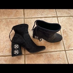 A New Day Heeled boots with crystal embellished heels